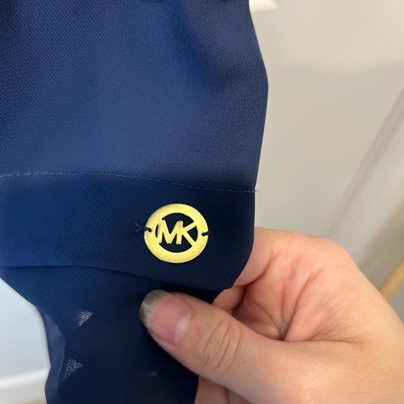 MICHAEL KORS Navy Blue Sleeveless‎ Layered Tank Top M - Picture 3 of 7